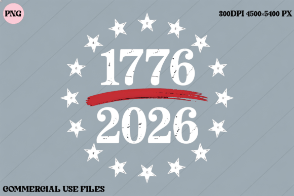 1776 2026 Bicentennial Stars Graphic: A Design Asset for the Ages