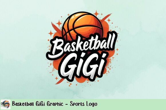 Basketball GiGi Graphic: A Vibrant Sports Logo