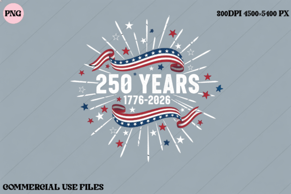 Celebrate the USA 250 Years 1776-2026 Graphic Design