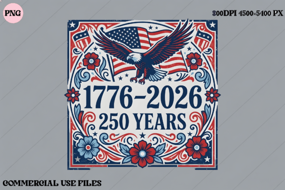 Elevate Your Patriotism with the USA 250 Years Anniversary Eagle Graphic