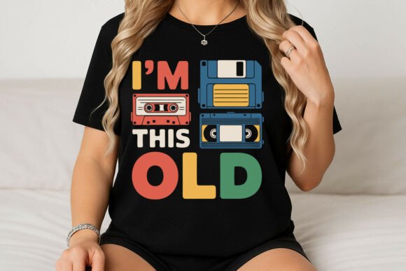 Embrace Vintage Nostalgia with I'm This Old Retro Technology Graphic