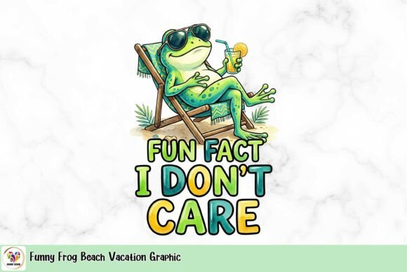 Funny Frog Beach Vacation Graphic: A Designer's Guide