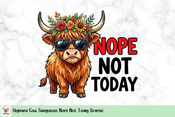 Highland Cow Sunglasses Nope Not Today Graphic: A Guide