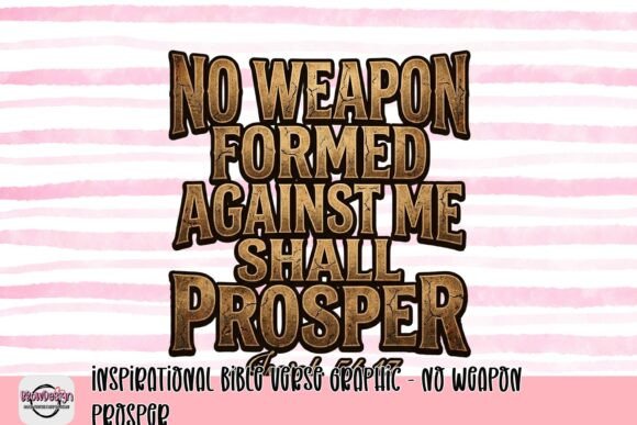 Inspirational Bible Verse Graphic - No Weapon Prosper