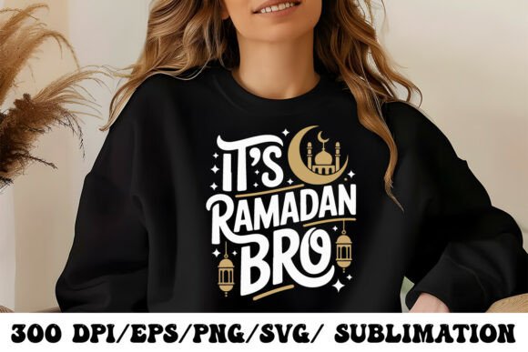 Ramadan Kareem Graphic with Crescent: A Modern Design Essential