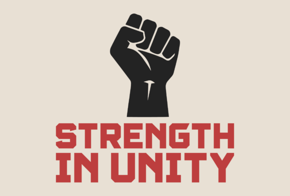 Strength in Unity: A Handshake Graphic for Solidarity