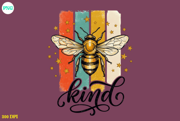 Unlocking Creativity with Vintage Bee Kind Retro Stripes