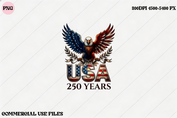 USA 250 Years Eagle Graphic Design: A Bold Symbol for Milestone Projects