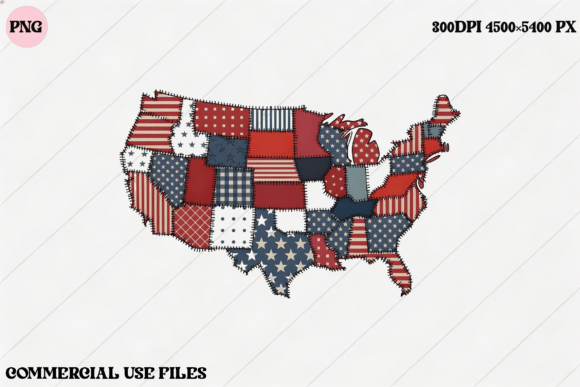 USA Patchwork Flag Map: Elevate Your Craft Projects